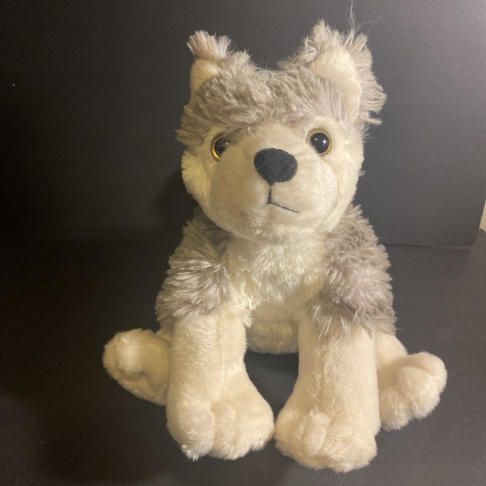Adventure Planet Plush Husky Dog - Gray White 9" Stuffed Animal